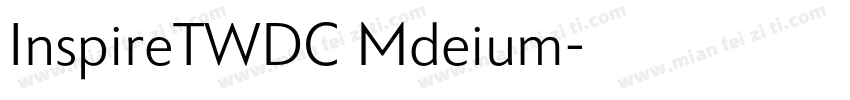 InspireTWDC Mdeium字体转换